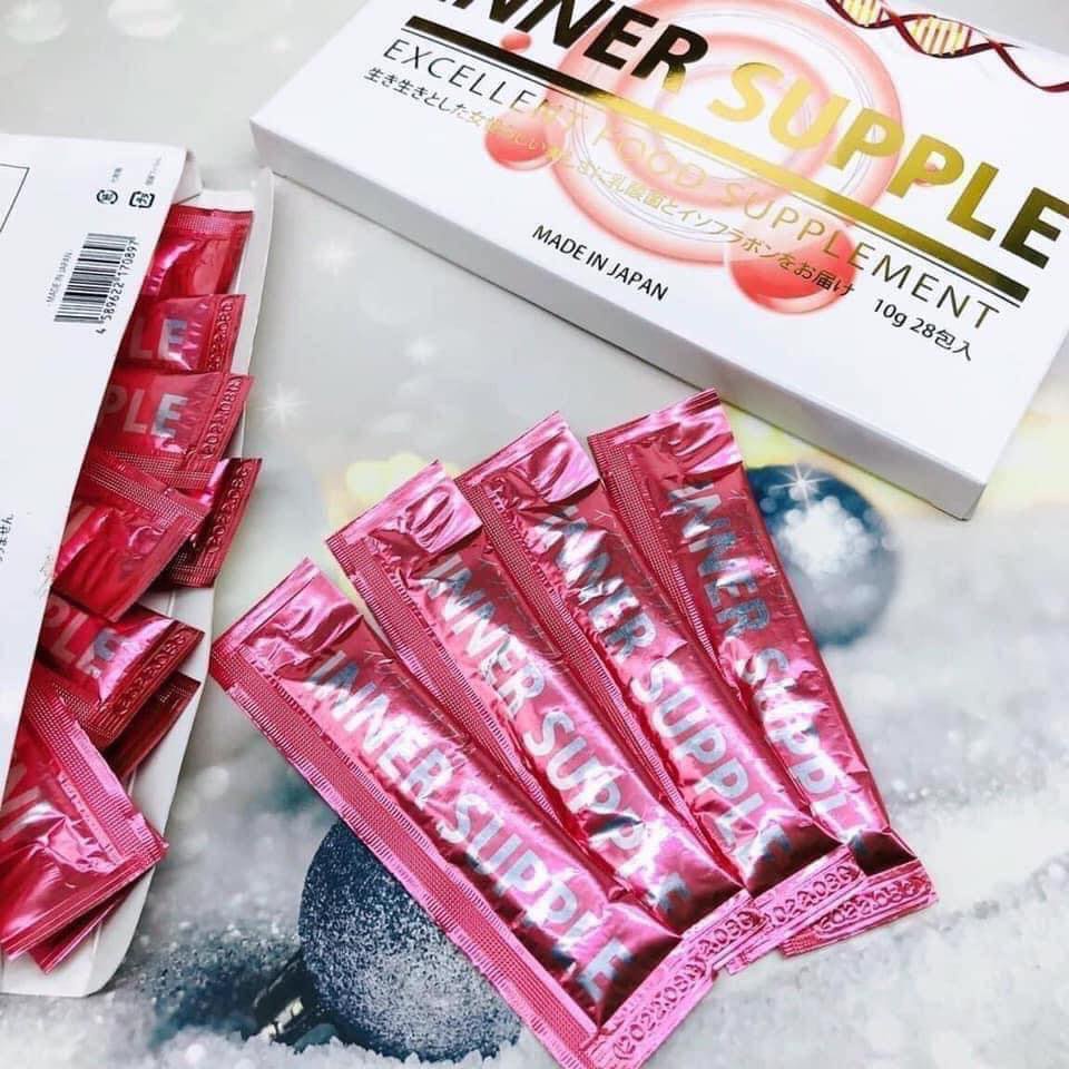 Collagen Inner Supple - Nước Uống Tăng Nội Tiết Tố (Tách Lẻ 1 Gói)
