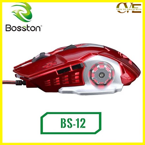 Chuột Máy Tính Có Dây BOSSTON BS12 - Chuột Led Chơi Game - Chuột PC Laptop Gaming | BigBuy360 - bigbuy360.vn