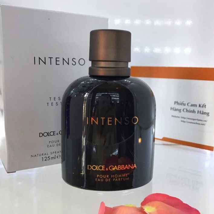 Nước hoa Dolce &amp; Gabbana Intenso 125ml edp tester for men hộp trắng như hình