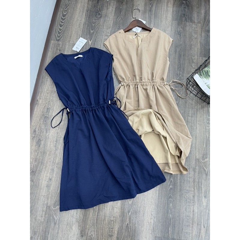 váy đầm công sở dáng xoè chất đũi hàng dư vnxk đẹp | BigBuy360 - bigbuy360.vn