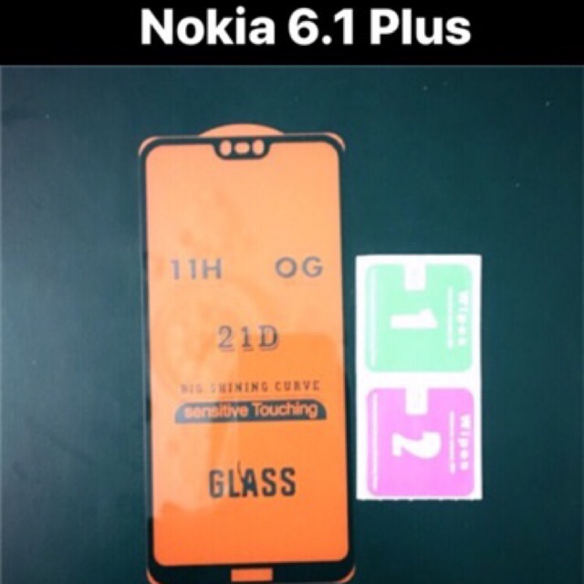 Kính cường lực NOKIA 6.1 Plus FULL MÀN