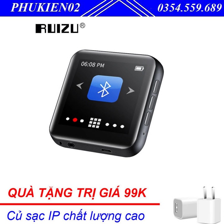 (Quà tặng 99k) Máy Nghe Nhạc MP3 Bluetooth Ruizu M4 Bộ Nhớ Trong 16GB - Hàng Chính Hãng