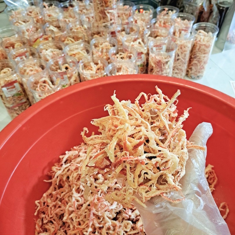 Mực Xé Sợi Hấp Nước Đứa 250G