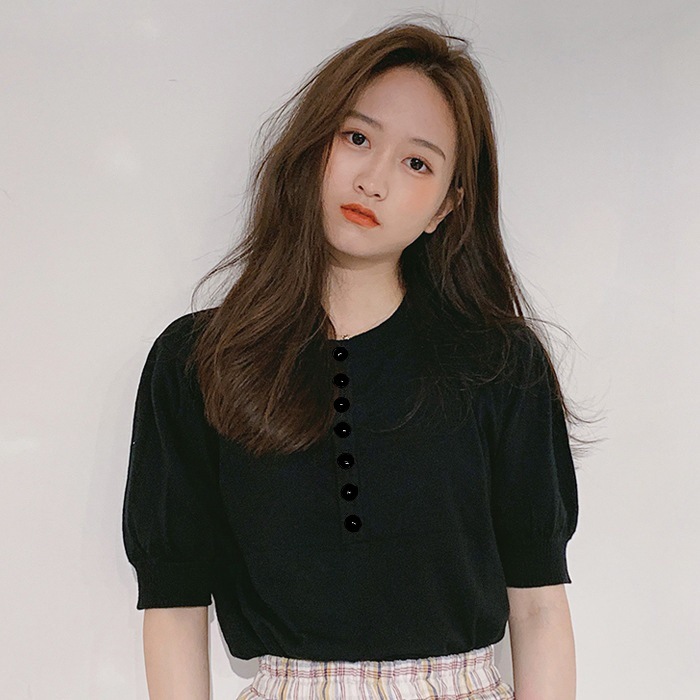 Áo thun IELGY tay ngắn cổ tròn thời trang mùa hè dành cho nữ