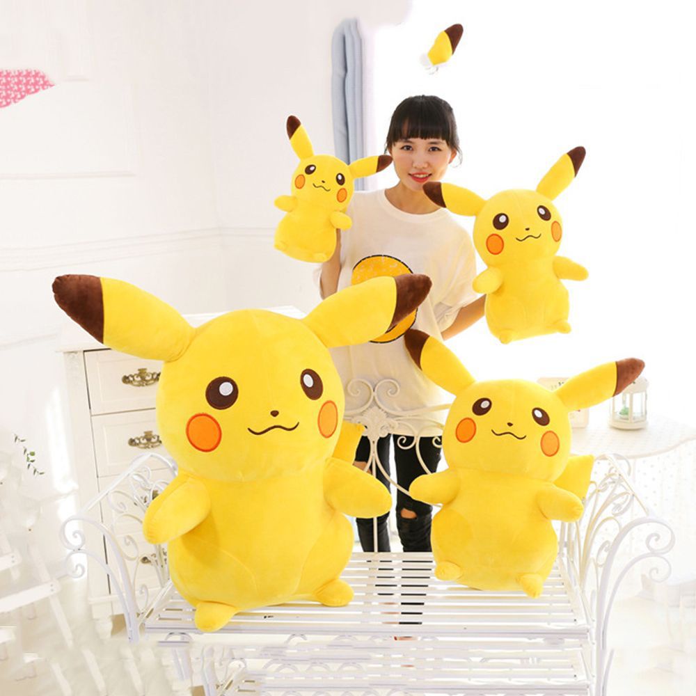 Pikachu nhồi bông mềm mại cỡ lớn 35/45/65cm chất lượng cao