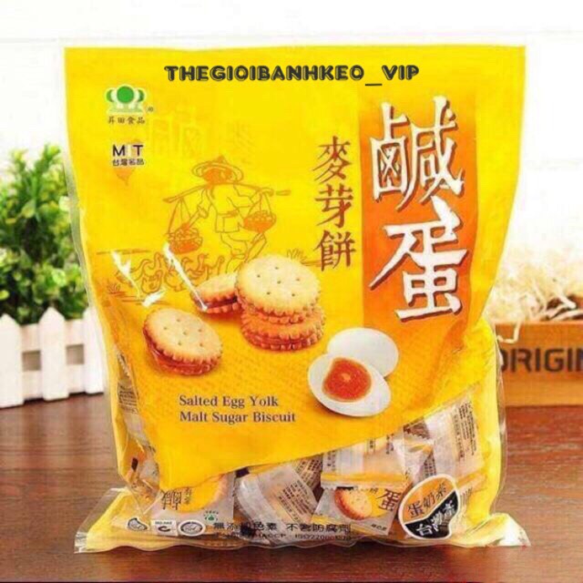 Bánh quy trứng muối Taiwan 500gr