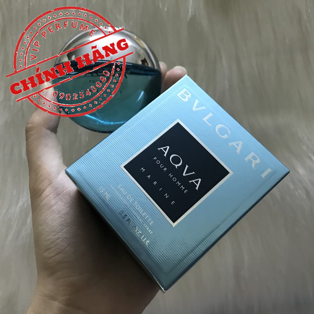 Nước hoa nam chính hãng Bvlgari AQVA Pour Homme Marine EDT 15ml