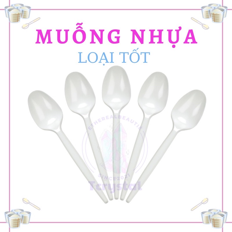 1 cái - Muỗng nhựa khuấy dung dịch nuôi tinh thể
