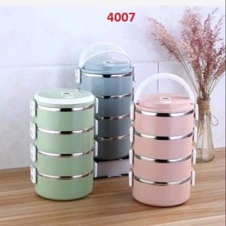 Cặp Lồng Inox Giữ Nhiệt nhiều ngăn Cao Cấp loại 2 tầng - 4 tầng