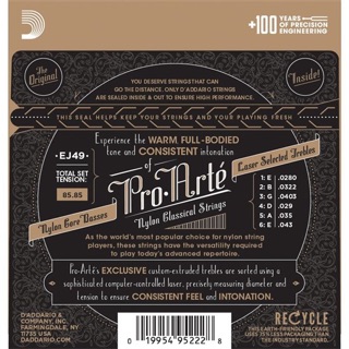 Dây đàn guitar classic D'Addario EJ49