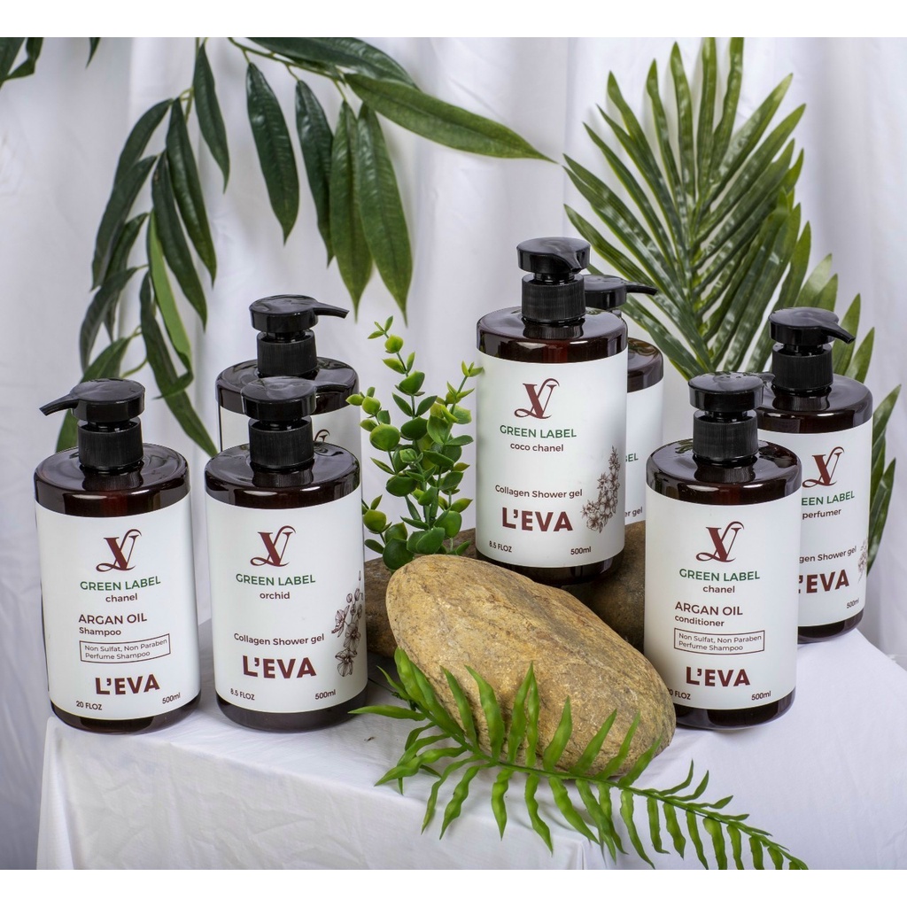 Bộ Dầu Gội - Xả- Sữa Tắm Hương Nước Hoa Sang Trọng GREEN LABEL 500ml