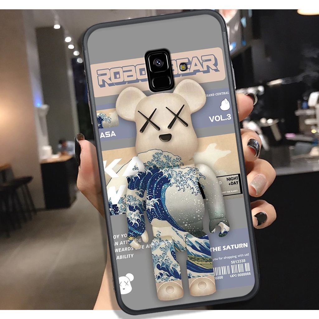 ỐP LƯNG SAMSUNG A5 2018 - A8 2018 - A6 2018 - J6 2018 - A8 PLUS ,IN HÌNH GẤU ROBOT, GẤU LV MÀU SẮC SIÊU ĐẸP