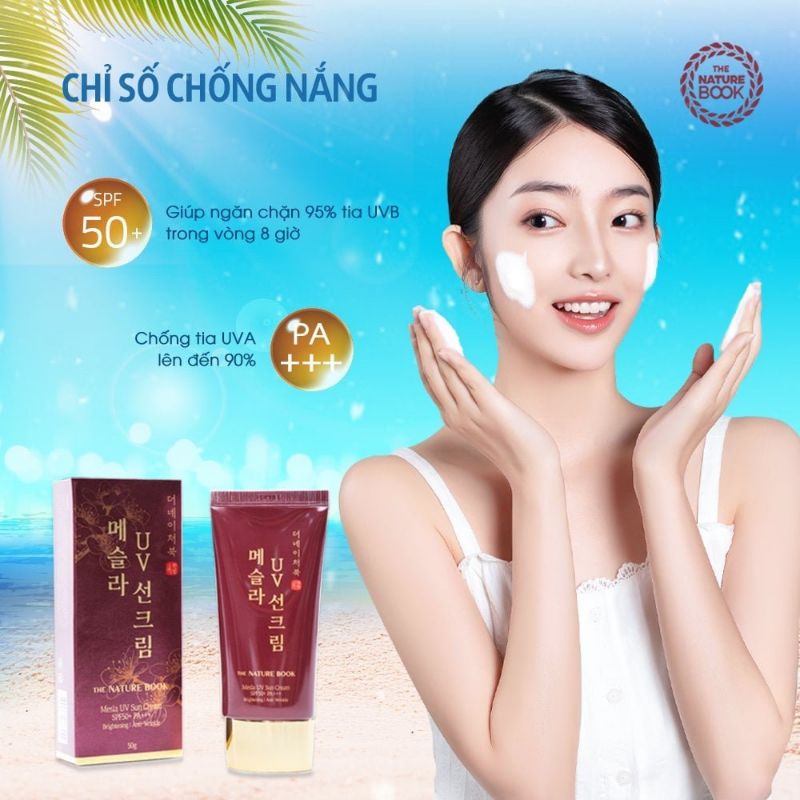 KEM CHỐNG NẮNG HÀ QUỐC CAO CẤP NGĂN NGỪA NÁM TÀN NHANG NATURE BOOK