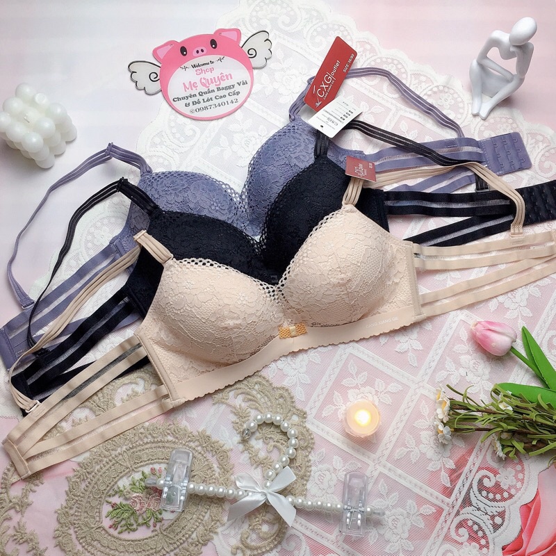 Áo lót nữ su non phối ren cách điệu, mút bàn tay 3cm nâng ngực tôn vòng 1 gợi cảm cho phái đẹp