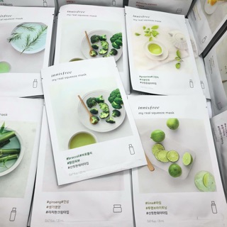 Combo 10 miếng mặ nạ giấy innisfree mẫu mới 2017 chính hãng hàn quốc