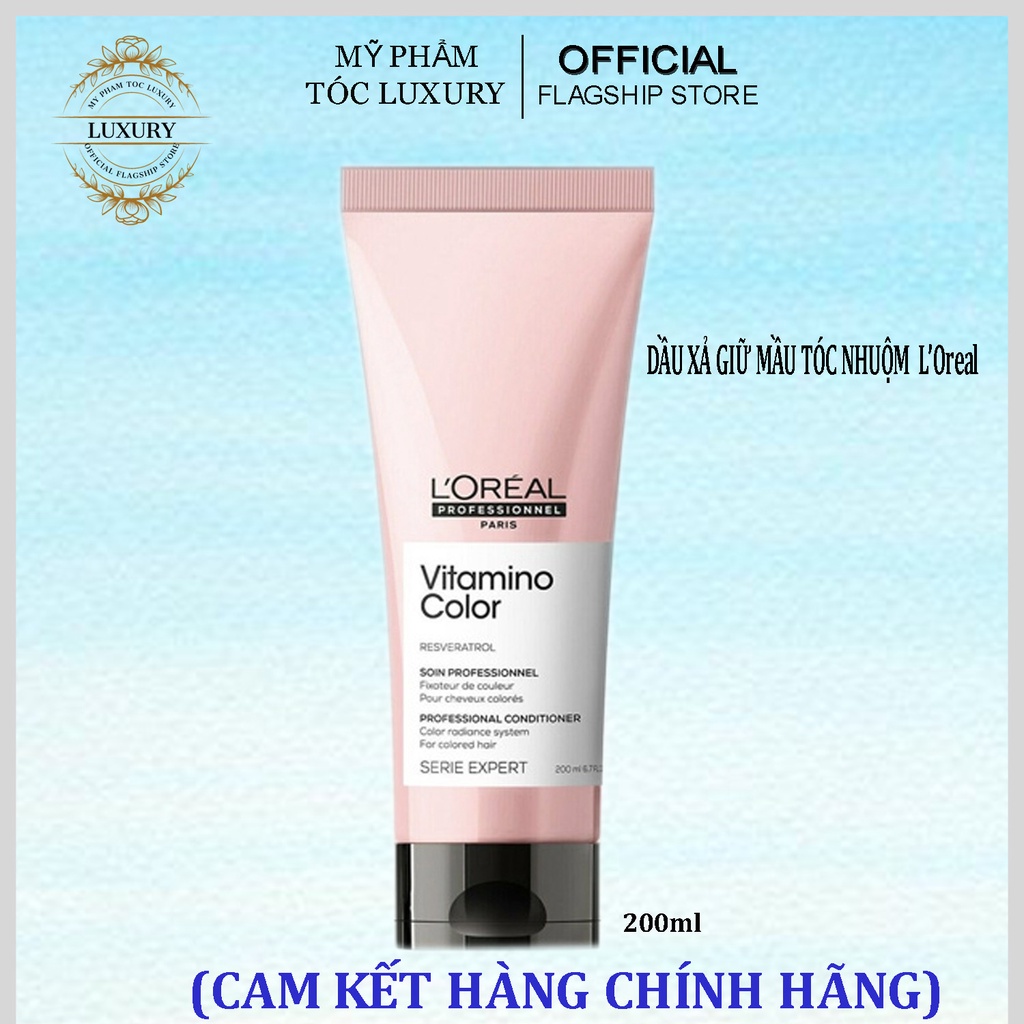 Dầu xả Loreal professionnel chăm sóc phục hồi tóc nhuộm Vitamino Color 200ml