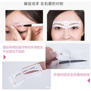 SET 26 món khuôn vẽ mày+chì+tỉa mày+dáng mày