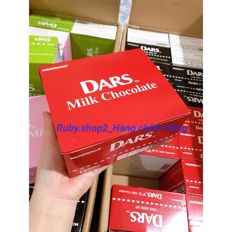 Combo 10 hộp socola Morinaga DARS đủ vị 42G hàng chuẩn date mới