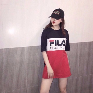 Áo thun dáng dài FILA