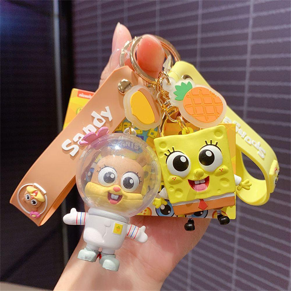 Móc Chìa Khóa Họa Tiết Hoạt Hình Spongebob Vui Nhộn