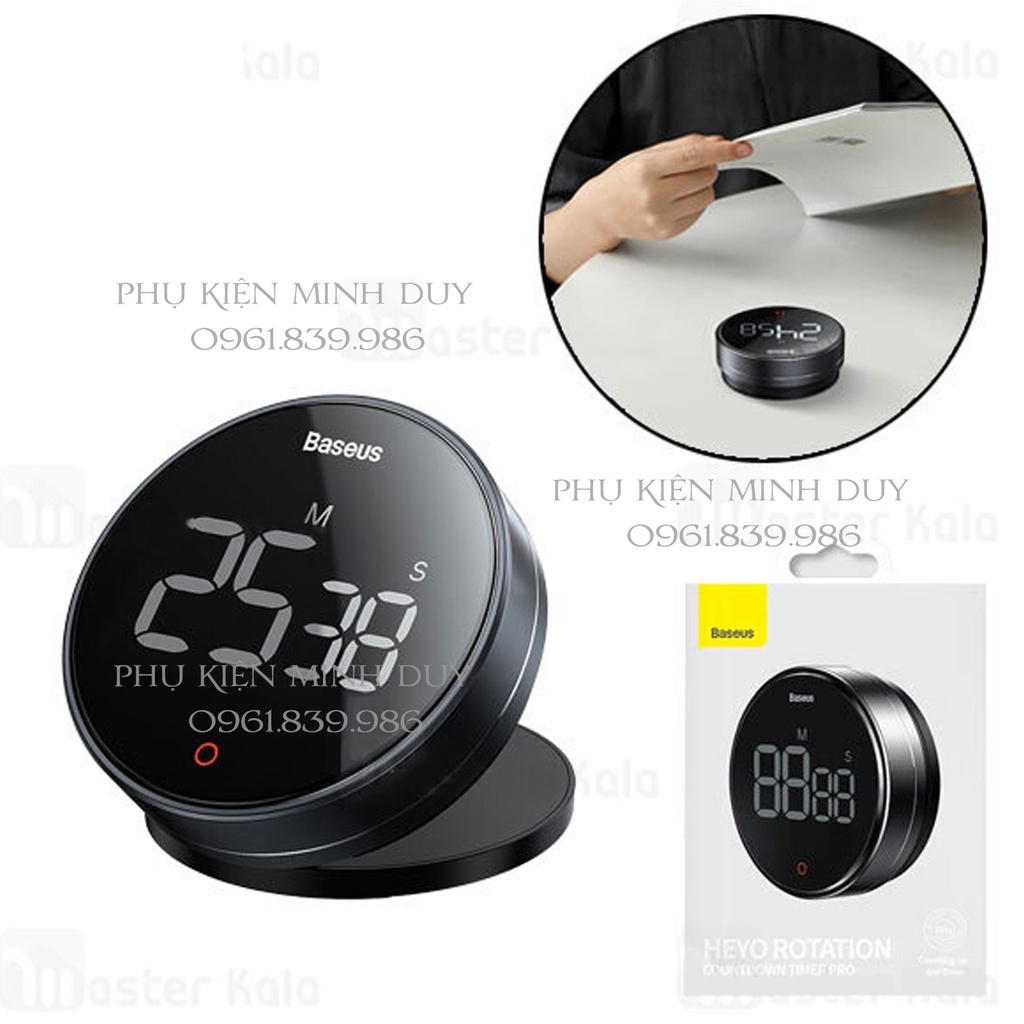 Đồng hồ hẹn giờ đếm ngược để bàn Baseus Heyo Rotation LED Countdown Timer PRO