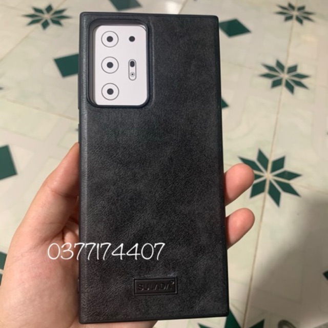 Ốp lưng Sulada da cho Samsung Note 20/ Note 20 Ultra viền dẻo chống sốc