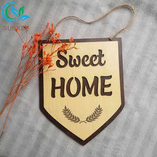 [Đại Giảm Giá] Bảng Gỗ Treo Cửa Sweet Home - Kích Thước 25x15 cm - Chất Liệu Gỗ MDF Nhập Khẩu - Trang Trí Tường