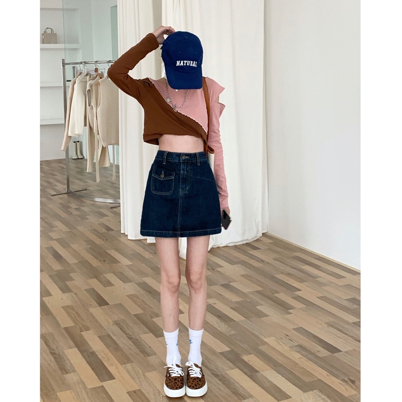 Chân váy jean Chữ A Lưng Cao Thời Trang Mùa Hè Cho Nữ | BigBuy360 - bigbuy360.vn