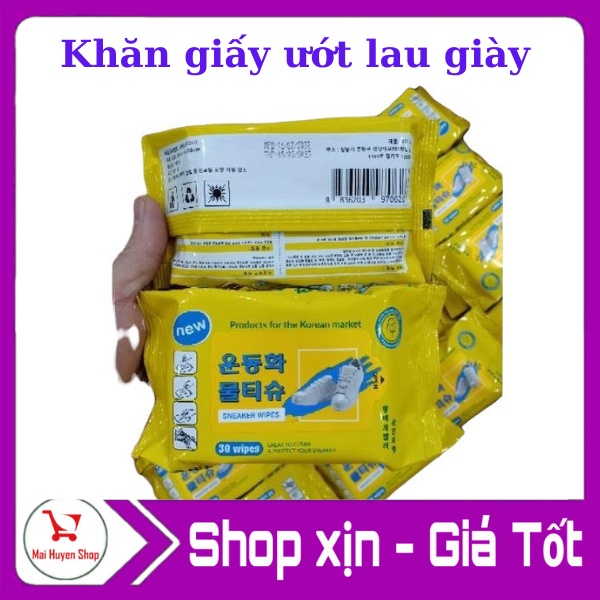 Khăn giấy ướt lau giày KOREA SNEAKER WIPES 30 tờ