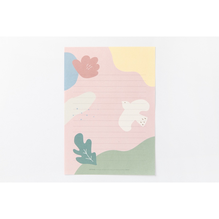Set Giấy Viết Thư ARTBOX Hàn Quốc Kèm Phong Bì Và Hình Dán Trang Trí