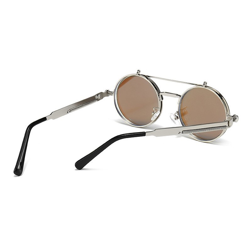 Kính Mát Gọng Kim Loại Tròn Lật Phong Cách Retro Cho Nam Và Nữ | BigBuy360 - bigbuy360.vn