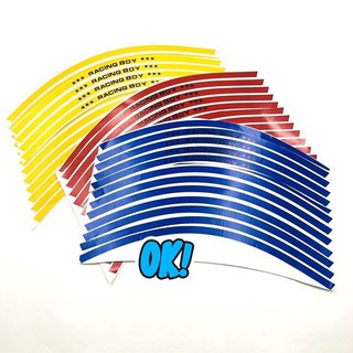 Tem Dán Vành Xe Máy Phản Quang 3M Racing Boy < 1 Bộ dán 2 vành>