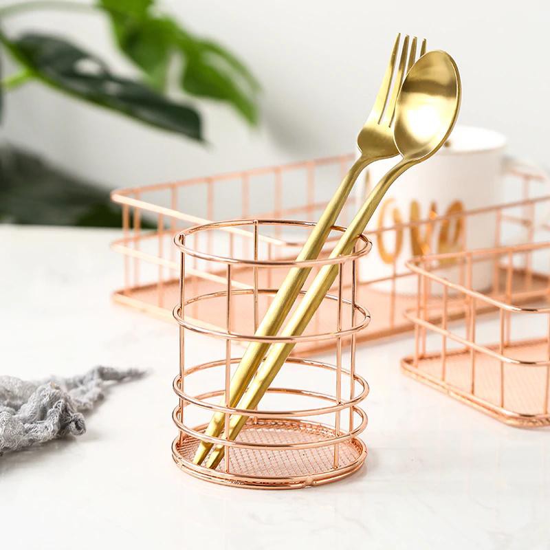 Rổ rosegold decor đạo cụ chụp ảnh - DC004