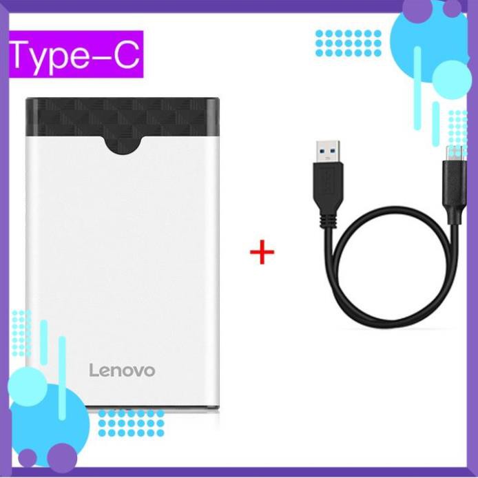 Mua ngay Box ổ cứng 2.5 inch SATA USB3.1 type-C Lenovo S-04 vỏ hợp kim nhôm cao cấp - BX55 [Giảm giá 5%]