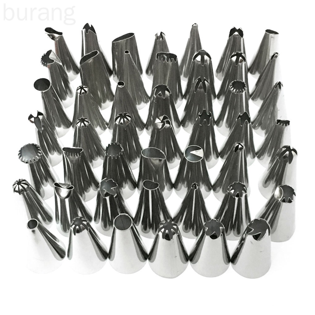 Set 48 đui bánh kem bằng thép không gỉ chất lượng cao an toàn tiện dụng trang trí bánh