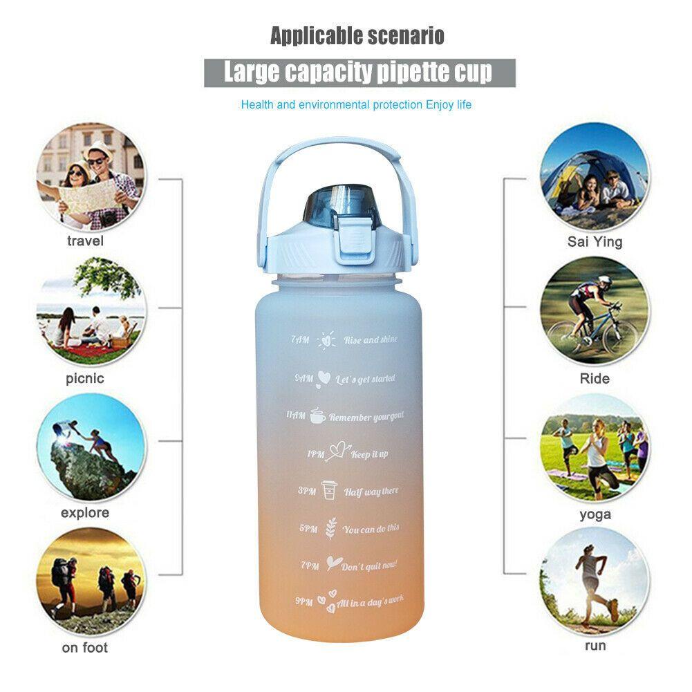WATTLE Bình Nước Thể Thao Bằng Nhựa Chống Tràn Kèm Ống Hút Tiện Lợi