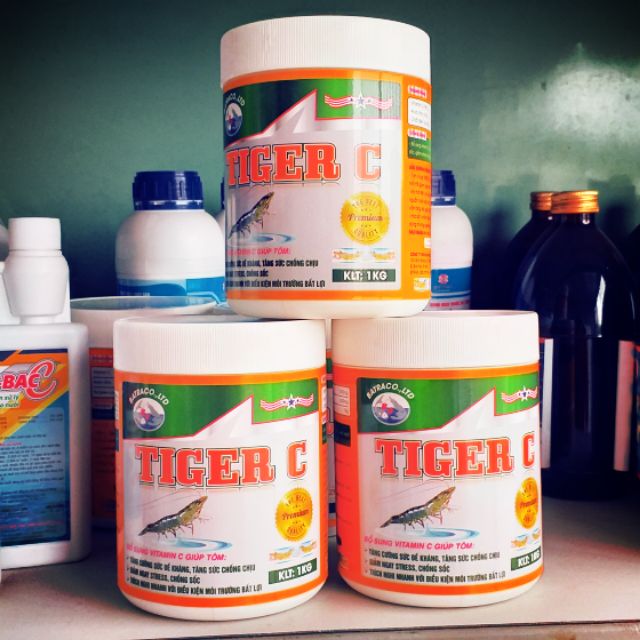 Vitamin C trộn cho cá tôm- Tiger C- C trộn thức ăn cho cá tôm, chống sốc