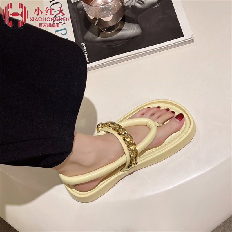 Dép Sandal Đế Dày Mềm Mại Phong Cách Pháp Cổ Điển Thời Trang Cho Nữ