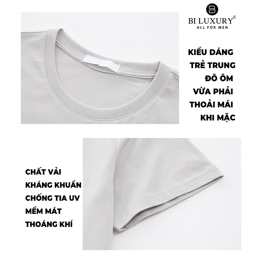 Áo thun dài tay giữ nhiệt Biluxury 4ATOB004 mỏng nhẹ vải siêu mềm kiểu dáng basic thời trang | BigBuy360 - bigbuy360.vn