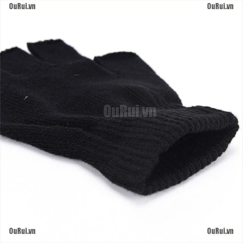 Găng Tay cotton Hở Ngón Ấm Áp Hợp Thời Trang Cho Nam