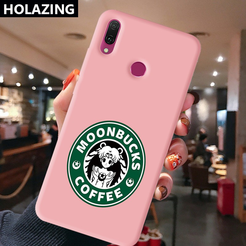 Huawei Y8P Y7 Y6 Pro 2019| Y5 | Y9 Prime 2019 Mate 30 40 Pro 20 Y9S Candy Color Phone Cases vỏ điện thoại Cookie Monster Sailor Moon Coffee Soft Silicone Cover