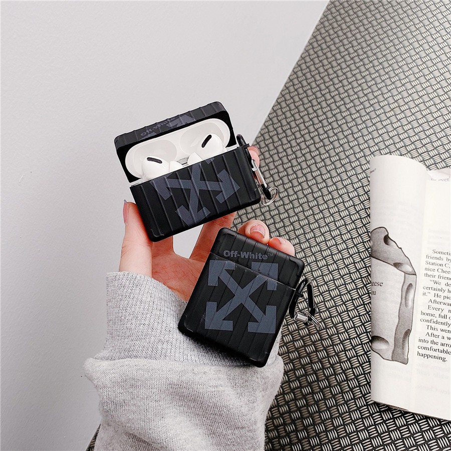Vỏ Bảo Vệ Hộp Sạc Tai Nghe airpods pro airpods 3 gen3 airpods 2 Họa Tiết off white Thời Trang Ốp