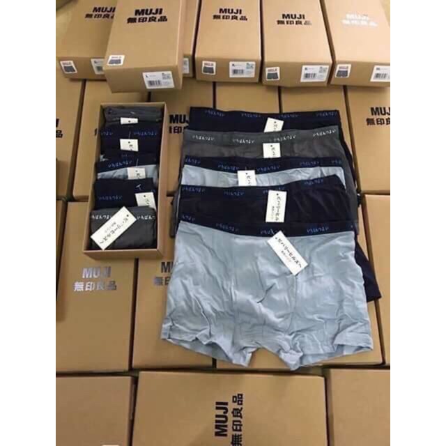 Hộp 5 quần nam đùi cotton xuất Nhật
