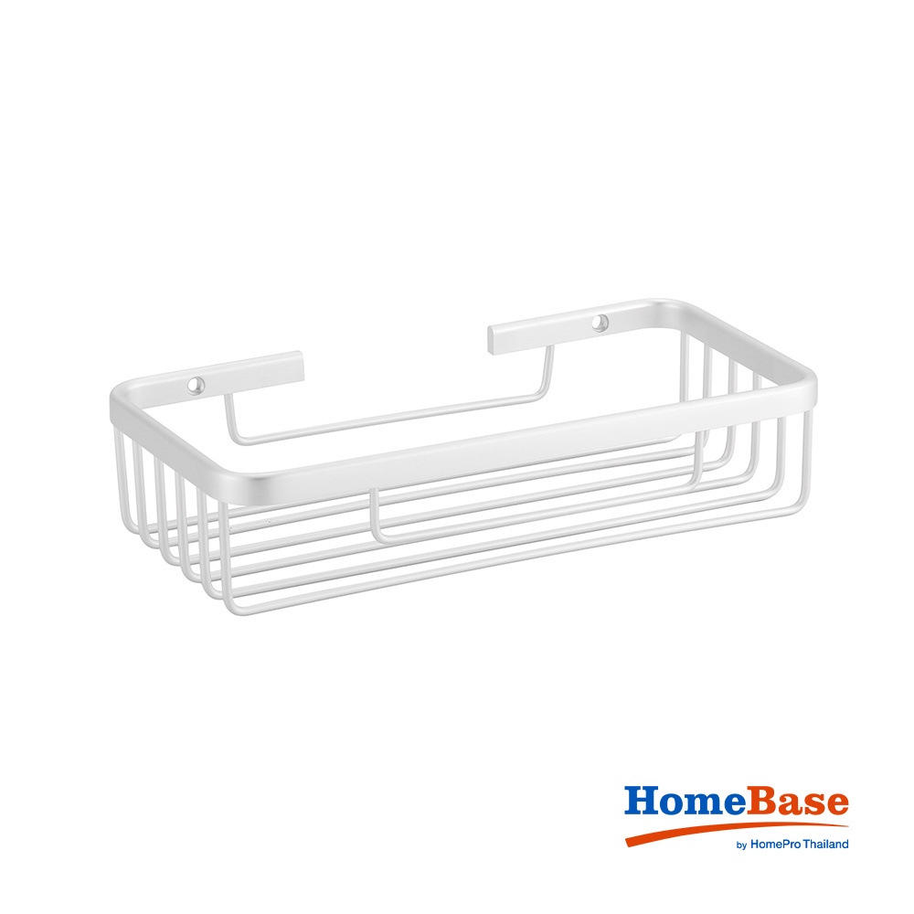 Homebase MOYA Giá/kệ để đồ phòng tắm KU011.01 bằng nhôm 6.5X26.5X13.5CM màu bạc