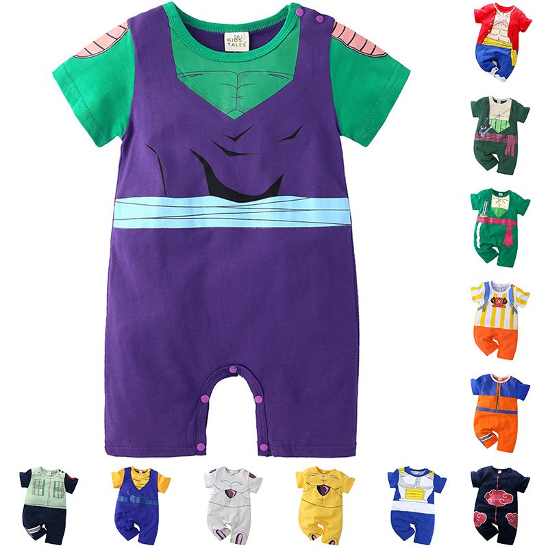 Áo Liền Quần Tay Ngắn In Hình Nhân Vật Trong Dragon Ball Cao Cấp Thời Trang Cho Bé