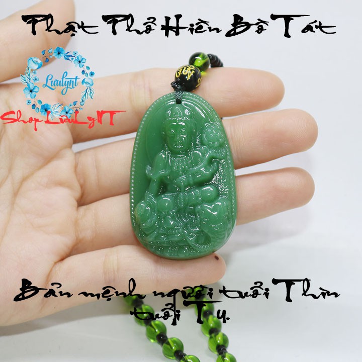 MIỄN PHI VẬN CHUYỂN - Chuỗi hạt đeo cổ mặt phật màu xanh - Phật bản mệnh 12 giáp cho bạn chọn - mặt phật - tượng phật