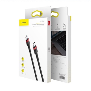Cáp sạc nhanh baseus cổng type-c pd 60w c to c qc3.0 dài 2m