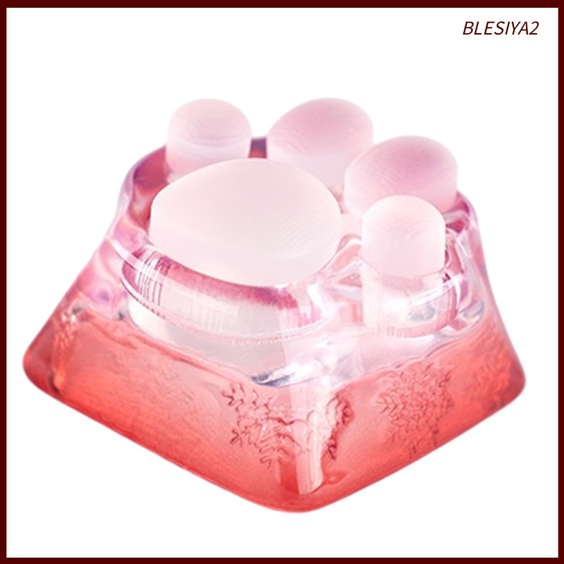 [BLESIYA2] Cute 3D Clear Cat Paw Mechanical Keyboard Keycap for Cherry MX