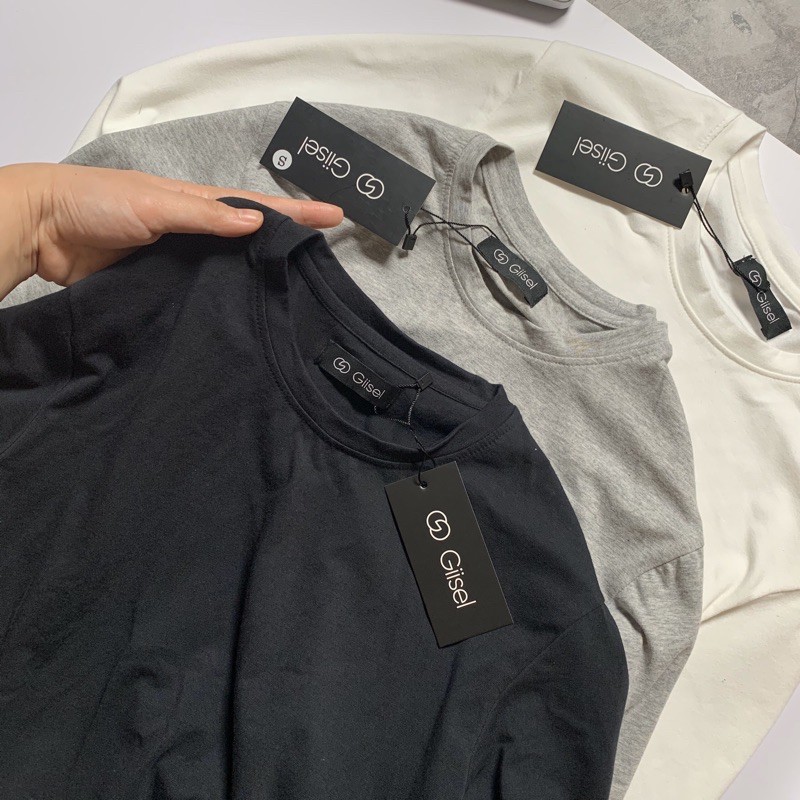 [video + Ảnh thật]  Áo thun dài tay cổ tròn thu đông nam - chất liệu cotton co giãn 4 chiều - thương hiệu Giisel | BigBuy360 - bigbuy360.vn