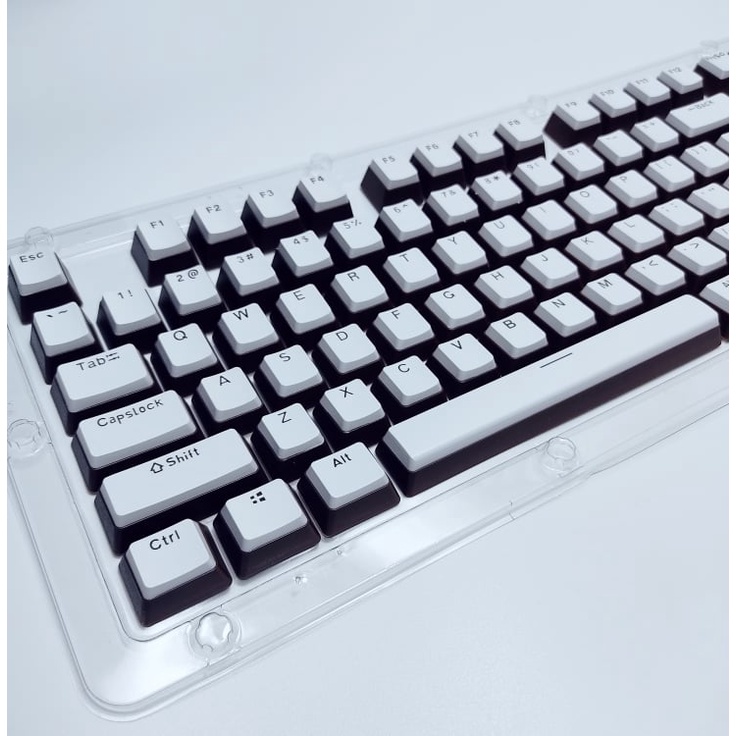 Bộ Nút Phím Keycap Pudding Phối 2 Màu Dùng Cho Bàn Phím Cơ Chất Liệu PBT, Không Xuyên Led